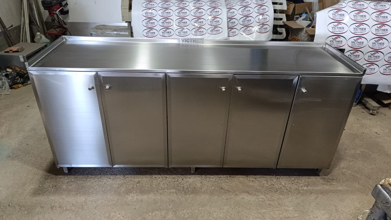 mueble acero inoxidable